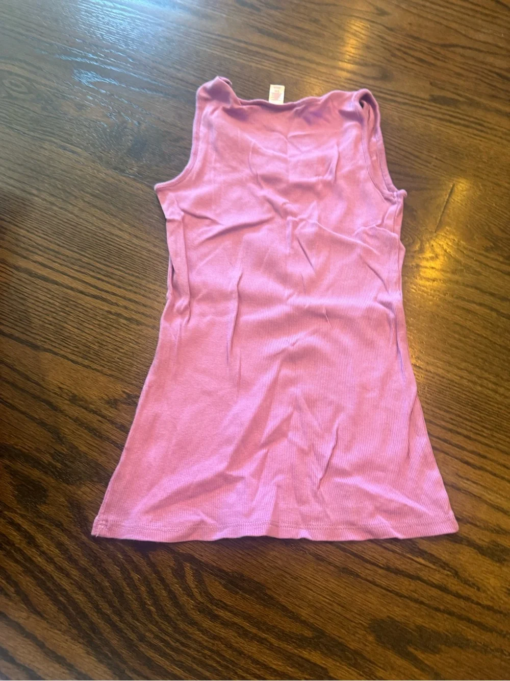 Justice Lavender Ribbed Tank Top with Sequin Trim